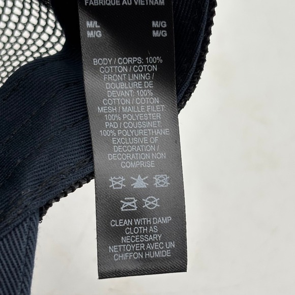 Nike Jordan Rise Cap Trucker Hat White Black Navy Mesh M L "Jammin Frequency" - Picture 9 of 10